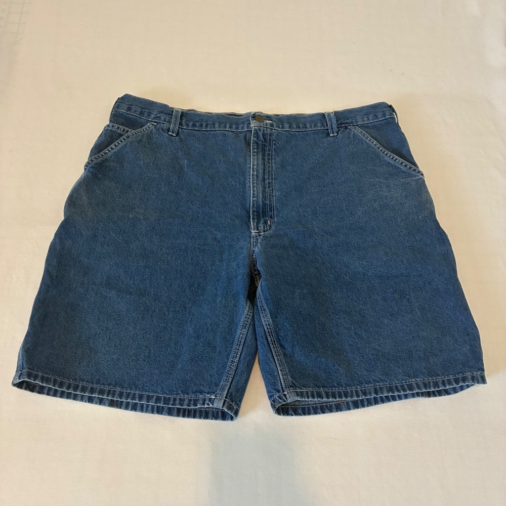 Carhartt B28 DST Carpenter Shorts Men 42 Blue Denim Good Utility Workwear